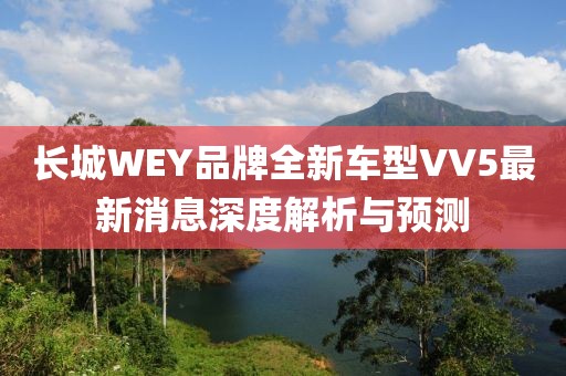 長城WEY品牌全新車型VV5最新消息深度解析與預測