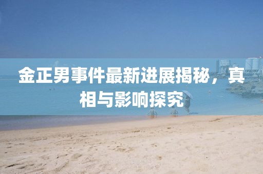 金正男事件最新進展揭秘，真相與影響探究