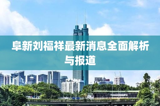 阜新劉福祥最新消息全面解析與報道