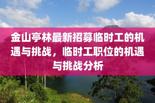 金山亭林最新招募臨時工的機遇與挑戰(zhàn)，臨時工職位的機遇與挑戰(zhàn)分析