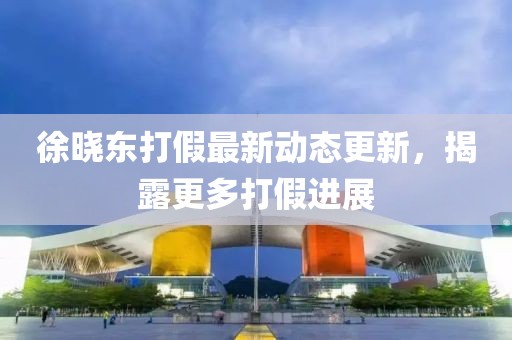 徐曉東打假最新動態(tài)更新，揭露更多打假進展
