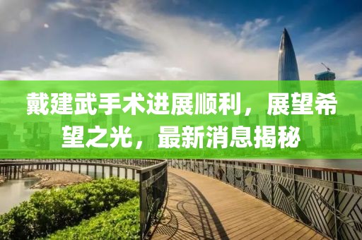 戴建武手術(shù)進(jìn)展順利，展望希望之光，最新消息揭秘
