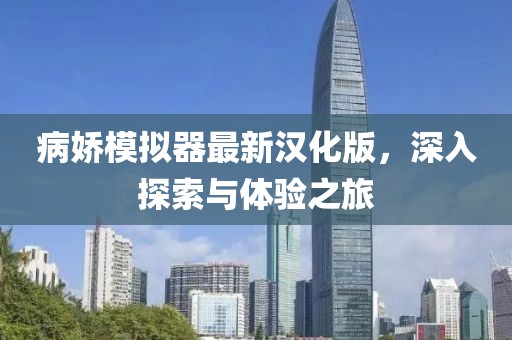 病嬌模擬器最新漢化版，深入探索與體驗(yàn)之旅