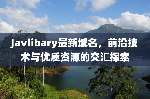 Javlibary最新域名，前沿技術(shù)與優(yōu)質(zhì)資源的交匯探索