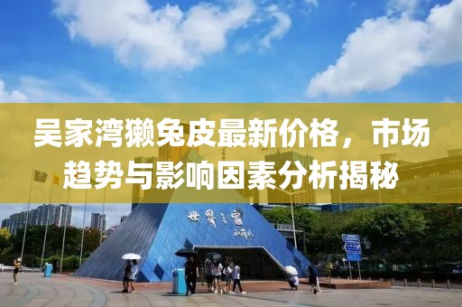 吳家灣獺兔皮最新價(jià)格，市場(chǎng)趨勢(shì)與影響因素分析揭秘
