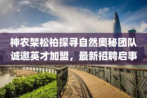神農(nóng)架松柏探尋自然奧秘團(tuán)隊(duì)誠邀英才加盟，最新招聘啟事